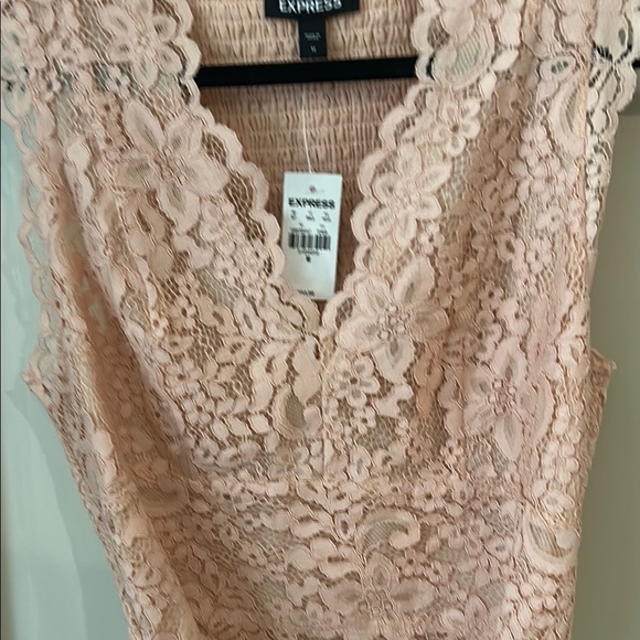 Express Pink Sleeveless Crop Tank Top - Picture 9 of 9